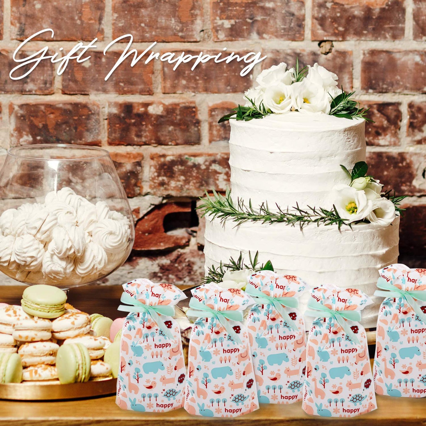 ラッピング 袋 【 マチ付き 巾着袋 20枚セット 】 プレゼント 包装紙 ( 誕生日 プチ ギフト に 人気 の ラッピング袋 ) リボン付き 手提げ 巾着( ハロウィン クリスマス プレゼント用 )【Relema】 (ハート)